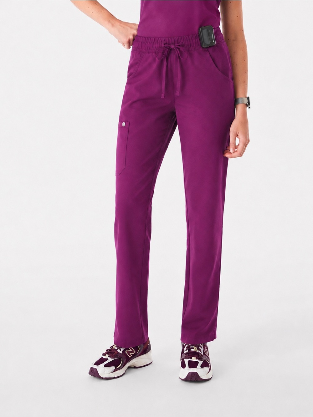 2/$27‼️ Cherokee Luxe 1066 Women’s XS Wine Scrub Pants Drawstring Straight Leg
